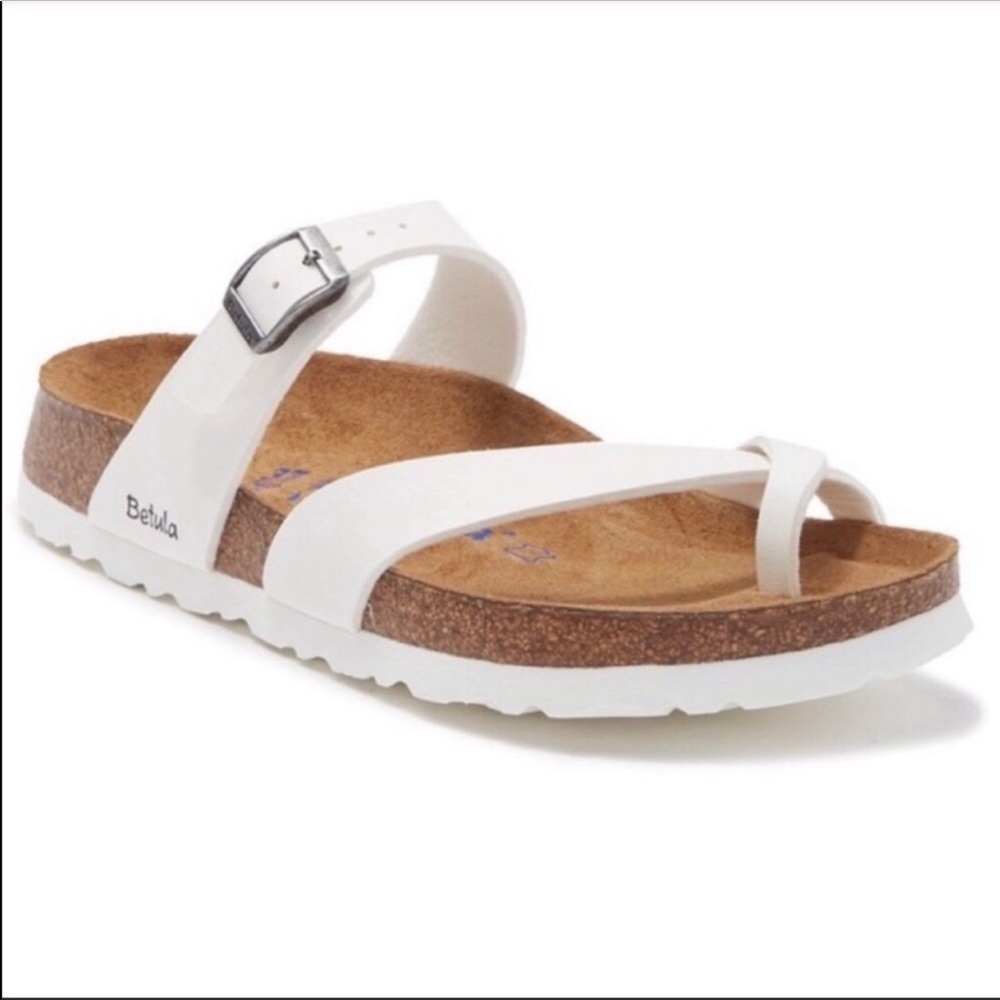 BIRKENSTOCK Mia Slide Sandals WHITE SIZE 36 - Picture 2 of 7